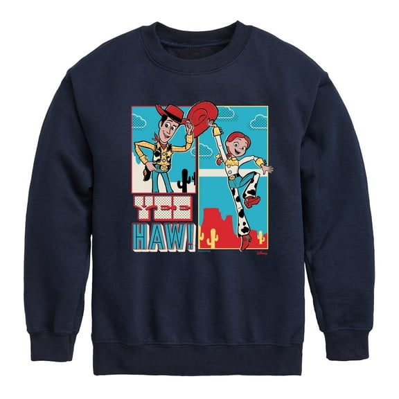 Toy Story 4 - Woody And Jessie - Toddler & Youth Crewneck Fleece Sweatshirt