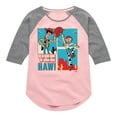 thumbnail image 1 of Toy Story 4 - Woody And Jessie - Toddler & Youth Girls Raglan Graphic T-Shirt, 1 of 5