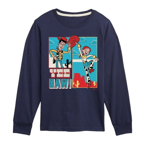 Toy Story 4 - Woody And Jessie - Toddler & Youth Long Sleeve Graphic T-Shirt