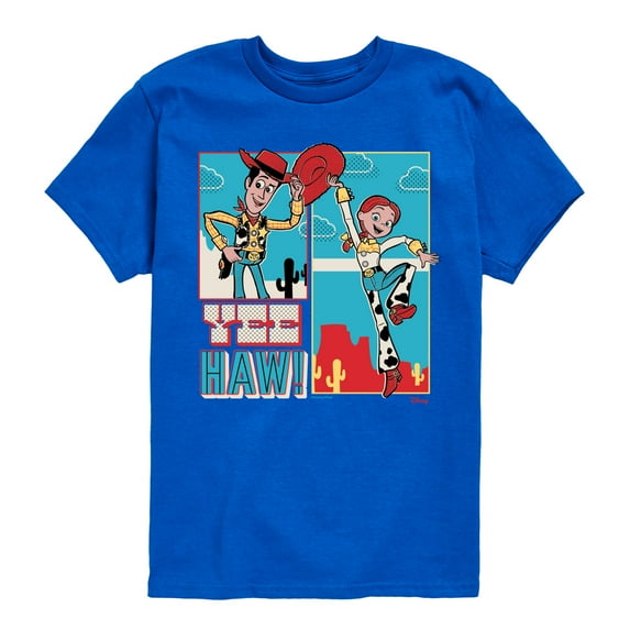 Toy Story 4 - Woody And Jessie - Toddler & Youth Short Sleeve Graphic T-Shirt
