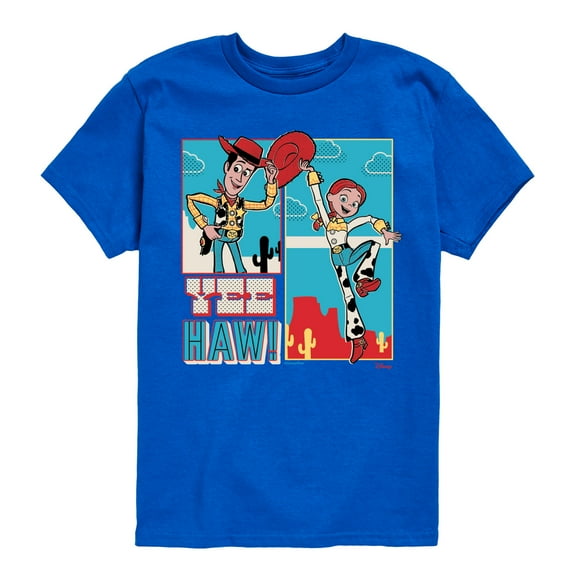 Toy Story 4 - Woody And Jessie - Toddler & Youth Short Sleeve Graphic T-Shirt