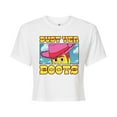 thumbnail image 1 of Toy Story 4 - Woody Dust Yer Boots - Juniors Cropped Cotton Blend T-Shirt, 1 of 5