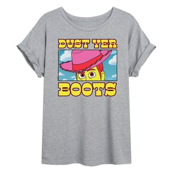 Toy Story 4 - Woody Dust Yer Boots - Juniors Ideal Flowy Muscle T-Shirt