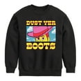 thumbnail image 1 of Toy Story 4 - Woody Dust Yer Boots - Toddler & Youth Crewneck Fleece Sweatshirt, 1 of 5