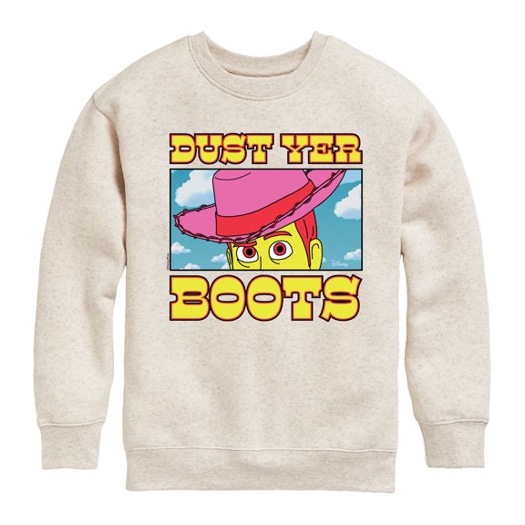 Toy Story 4 - Woody Dust Yer Boots - Toddler & Youth Crewneck Fleece Sweatshirt
