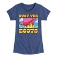 thumbnail image 1 of Toy Story 4 - Woody Dust Yer Boots - Toddler & Youth Girls Short Sleeve Graphic T-Shirt, 1 of 5
