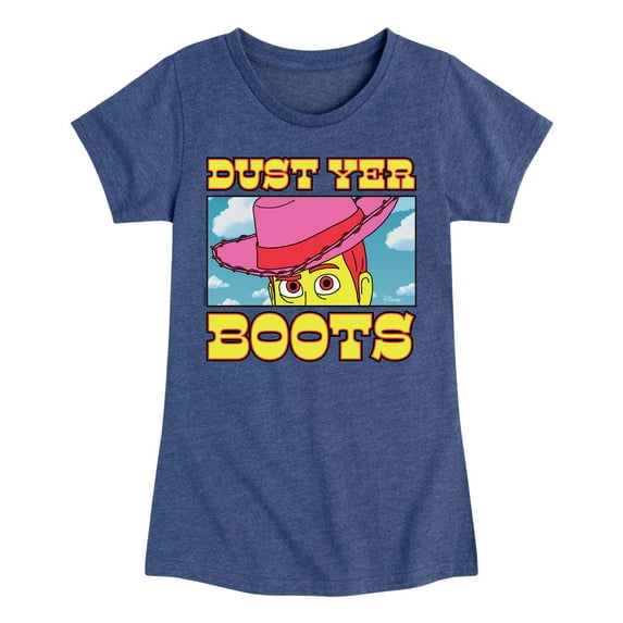 Toy Story 4 - Woody Dust Yer Boots - Toddler & Youth Girls Short Sleeve Graphic T-Shirt