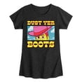 thumbnail image 1 of Toy Story 4 - Woody Dust Yer Boots - Toddler & Youth Girls Short Sleeve Graphic T-Shirt, 1 of 5