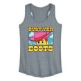thumbnail image 1 of Toy Story 4 - Woody Dust Yer Boots - Women's Racerback Tank Top, 1 of 5
