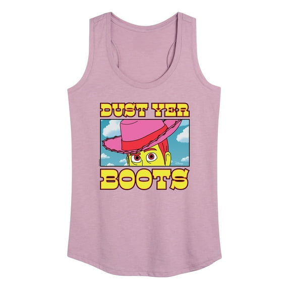 Toy Story 4 - Woody Dust Yer Boots - Women's Racerback Tank Top