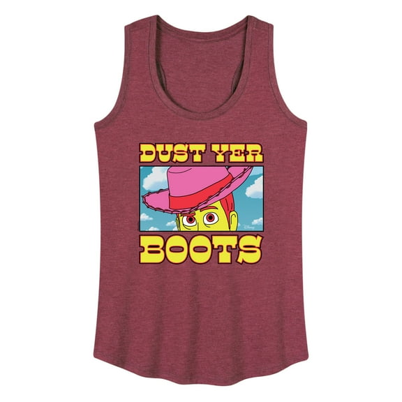 Toy Story 4 - Woody Dust Yer Boots - Women's Racerback Tank Top