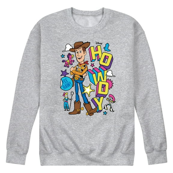 Toy Story 4 - Woody Howdy - Men's Crew Neck Fleece Pullover