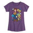 thumbnail image 1 of Toy Story 4 - Woody Howdy - Toddler & Youth Girls Short Sleeve Graphic T-Shirt, 1 of 5