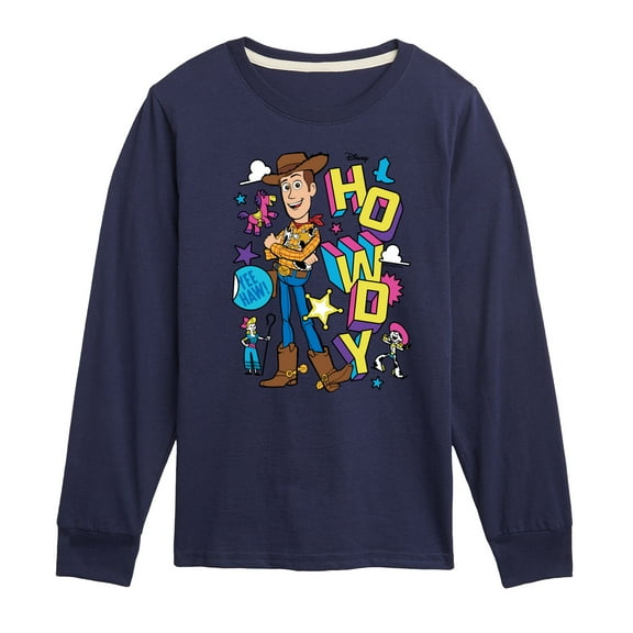 Toy Story 4 - Woody Howdy - Toddler & Youth Long Sleeve Graphic T-Shirt