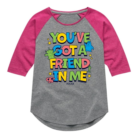 Toy Story 4 - Youve Got A Friend In Me - Youth Girls Shirt Tail Raglan T-Shirt