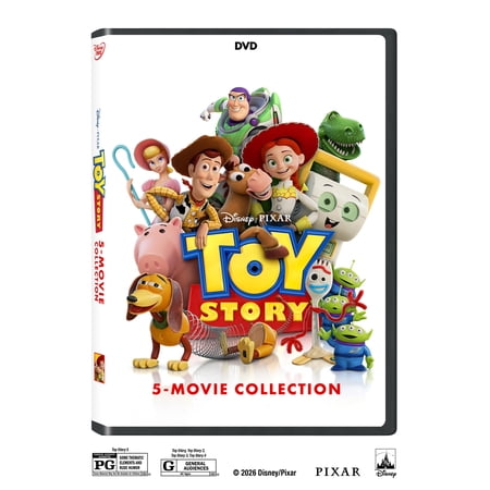 Toy Story 5 (2026); Toy Story 4 (2019); Toy Story 3 (2010); Toy Story 2 (1999); Toy Story (1995) (DVD) Disney - Pixar, Adventure, Animation