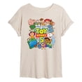 thumbnail image 1 of Toy Story 5 - Character Collage - Juniors Oversized Graphic T-Shirt, 1 of 5