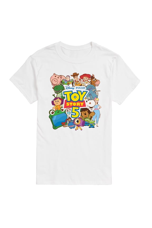 Toy Story 5 - Character Collage - Men's Short Sleeve Graphic T-Shirt