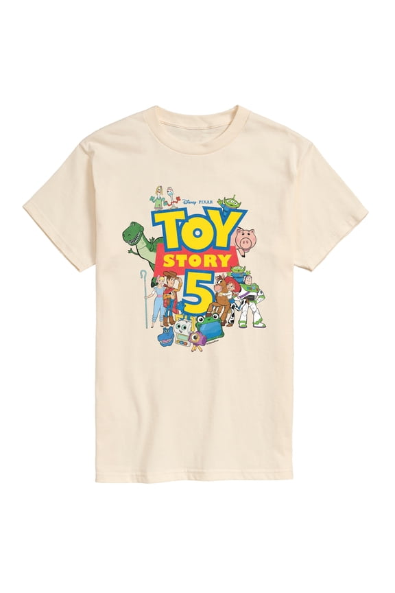 Toy Story 5 - Character Logo - Men's Short Sleeve Graphic T-Shirt