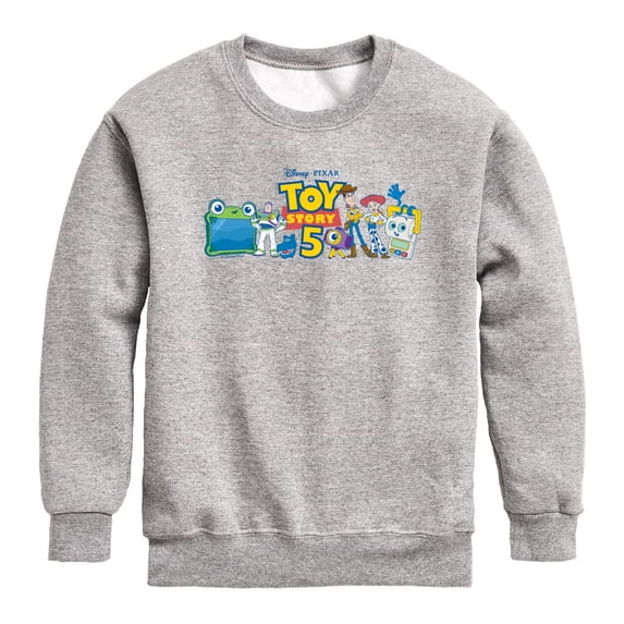 Toy Story 5 - Character Logo - Youth Boys Crew Fleece Sweatshirt