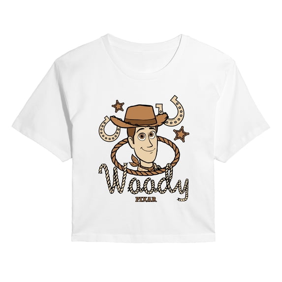 Toy Story 5 - Cowboy Woody - Juniors Cropped Graphic T-Shirt