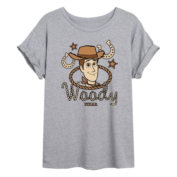 Toy Story 5 - Cowboy Woody - Juniors Oversized Graphic T-Shirt