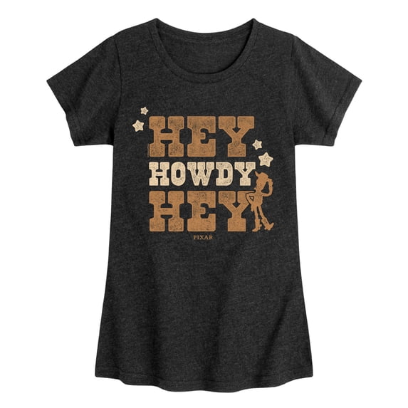 Toy Story 5 - Hey Howdy Hey - Youth Girls Fitted Short Sleeve T-Shirt