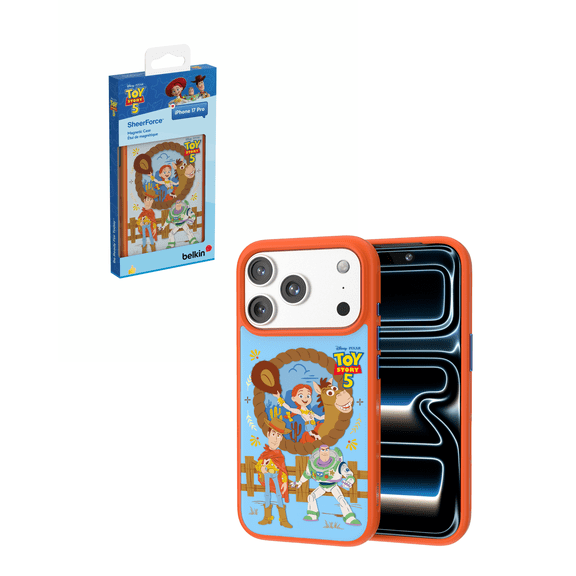 Toy Story 5 MagSafe Compatible Phone Case for iPhone 17 Pro with Slim Design & Anti-Scratch Treated Coating - Magnetic, Transparent, & Shockproof Protective iPhone Case