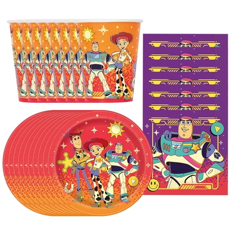 Toy Story 5 Plates, Cups and Napkins Set for 24 Guests