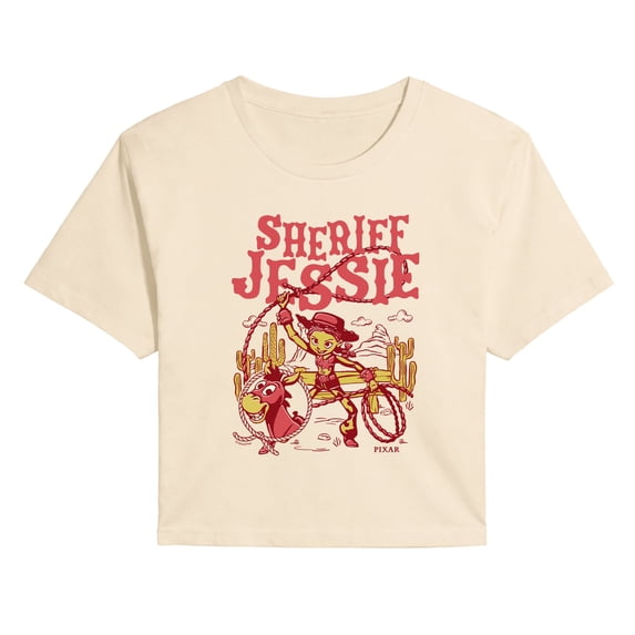 Toy Story 5 - Sheriff Jessie Western Poster - Juniors Cropped Graphic T-Shirt