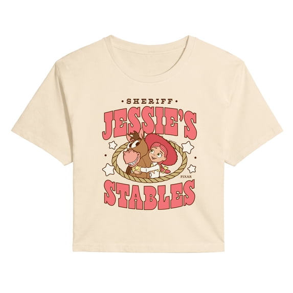 Toy Story 5 - Sheriff Jessie's Stables - Juniors Cropped Graphic T-Shirt
