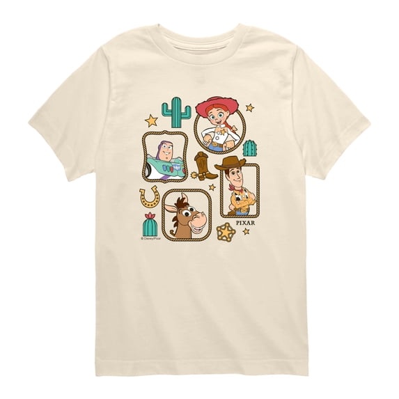 Toy Story 5 - Western Character Frames - Toddler Boys Short Sleeve Graphic T-Shirt