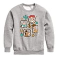 thumbnail image 1 of Toy Story 5 - Western Character Frames - Youth Boys Crew Fleece Sweatshirt, 1 of 5