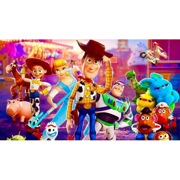 Toy Story 5D Diamond Painting by Number Kit, Full Drill Embroidery Cross Stitch Picture Supplies Arts Craft Wall Sticker Decor 11.8x15.8 inch