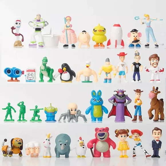Toy Story Action Figures Cake Topper, by ApexComm (36 Count)