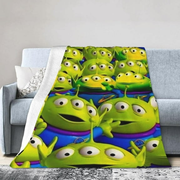 Toy Story Alien Blanket Soft Bed Sofa Throw Cozy Lightweight Birthday Gift 50"*60"（130*150cm）