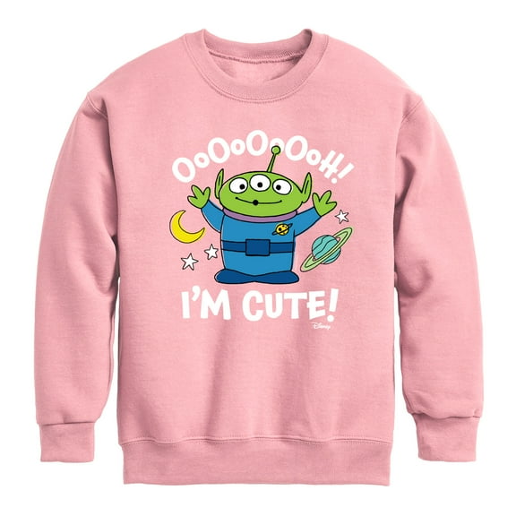 Toy Story - Alien Ooh I'm Cute - Toddler & Youth Crewneck Fleece Sweatshirt