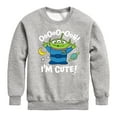 thumbnail image 1 of Toy Story - Alien Ooh I'm Cute - Toddler & Youth Crewneck Fleece Sweatshirt, 1 of 5
