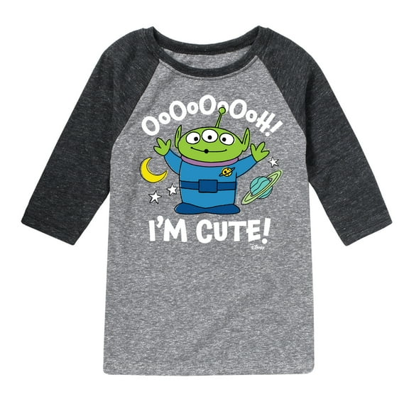 Toy Story - Alien Ooh I'm Cute - Toddler & Youth Raglan Graphic T-Shirt