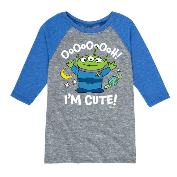 Toy Story - Alien Ooh I'm Cute - Toddler & Youth Raglan Graphic T-Shirt