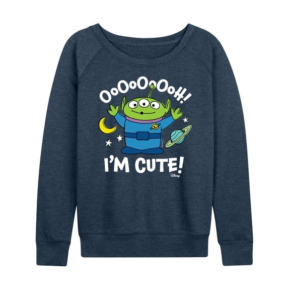 Toy Story - Alien Ooh I'm Cute - Women's Lightweight French Terry Long Sleeve Shirt