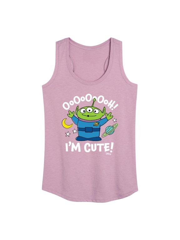 - Alien Ooh I'm Cute Women's Graphic Racerback Tank