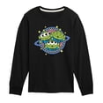thumbnail image 1 of Toy Story - Aliens Checker Planet - Youth Boys Long Sleeve Graphic T-Shirt, 1 of 5