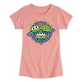 thumbnail image 1 of Toy Story - Aliens Checker Planet - Youth Girls Fitted Short Sleeve T-Shirt, 1 of 5