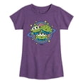 thumbnail image 1 of Toy Story - Aliens Checker Planet - Youth Girls Fitted Short Sleeve T-Shirt, 1 of 5