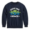 thumbnail image 1 of Toy Story - Aliens Give Me Space - Toddler And Youth Crewneck Fleece Sweatshirt, 1 of 5