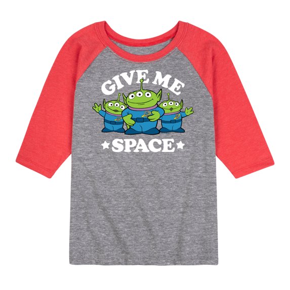 Toy Story - Aliens Give Me Space - Toddler And Youth Raglan Graphic T-Shirt