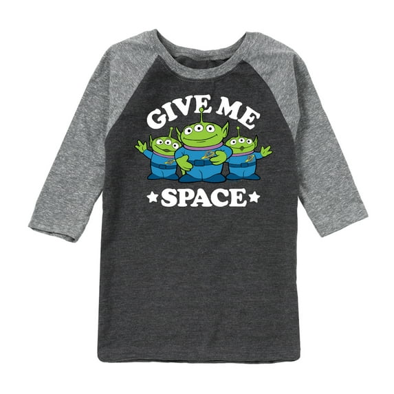 Toy Story - Aliens Give Me Space - Toddler And Youth Raglan Graphic T-Shirt