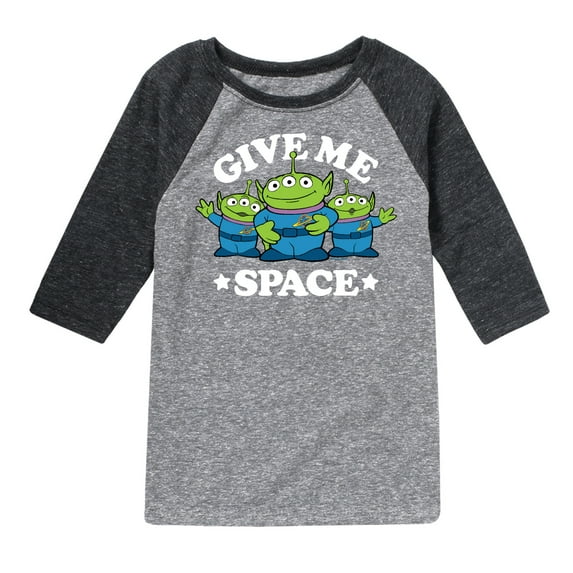 Toy Story - Aliens Give Me Space - Toddler And Youth Raglan Graphic T-Shirt