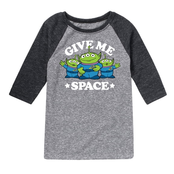 Toy Story - Aliens Give Me Space - Toddler And Youth Raglan Graphic T-Shirt